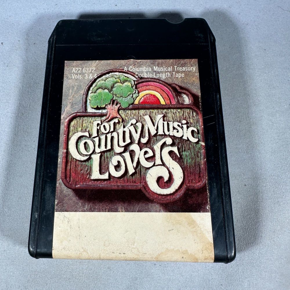 For Country Music Lovers Vol 3 & 4 8 Track Columbia House Sealed
